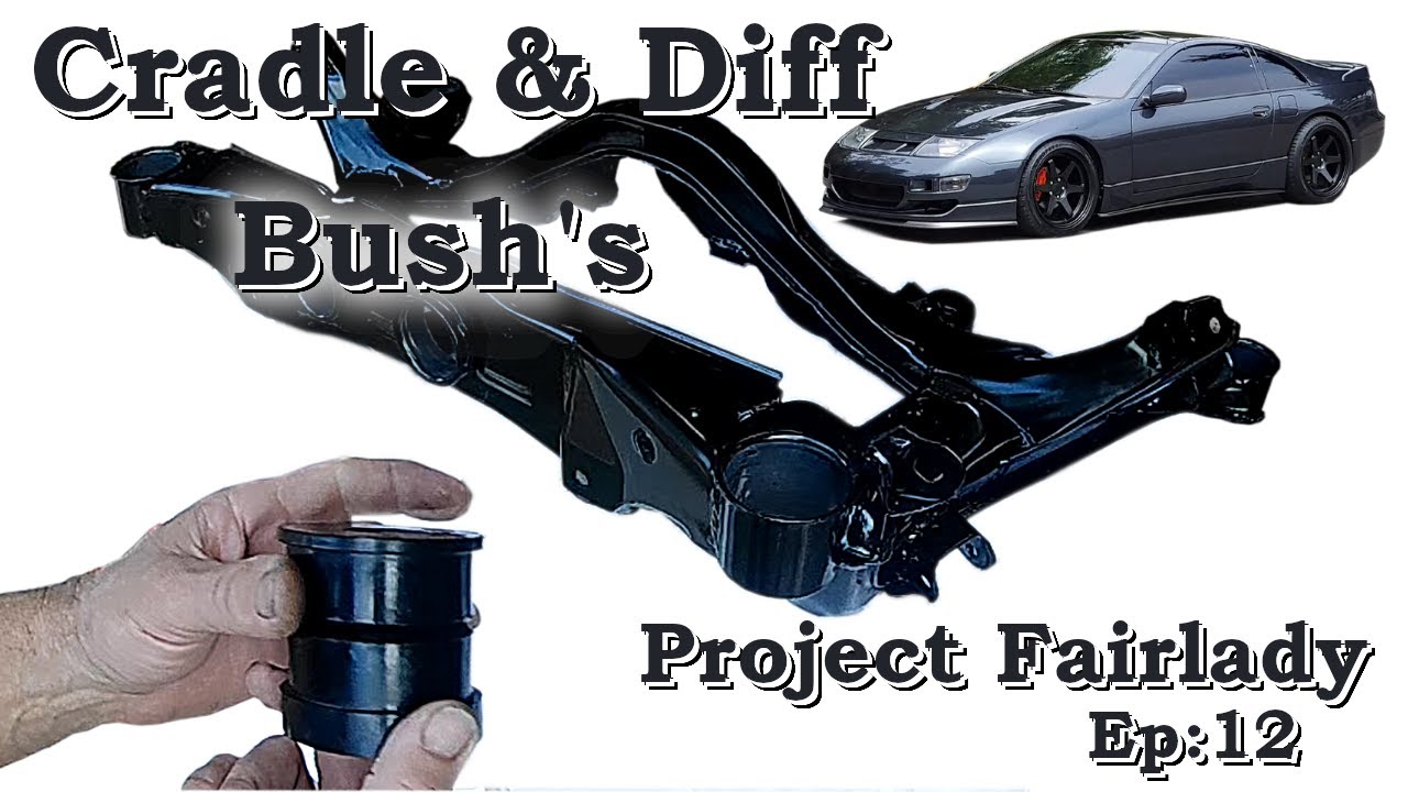 Задняя опора и втулки дифференциала Project Fairlady Nissan Z32 300zx Twin Turbo Mega Build.