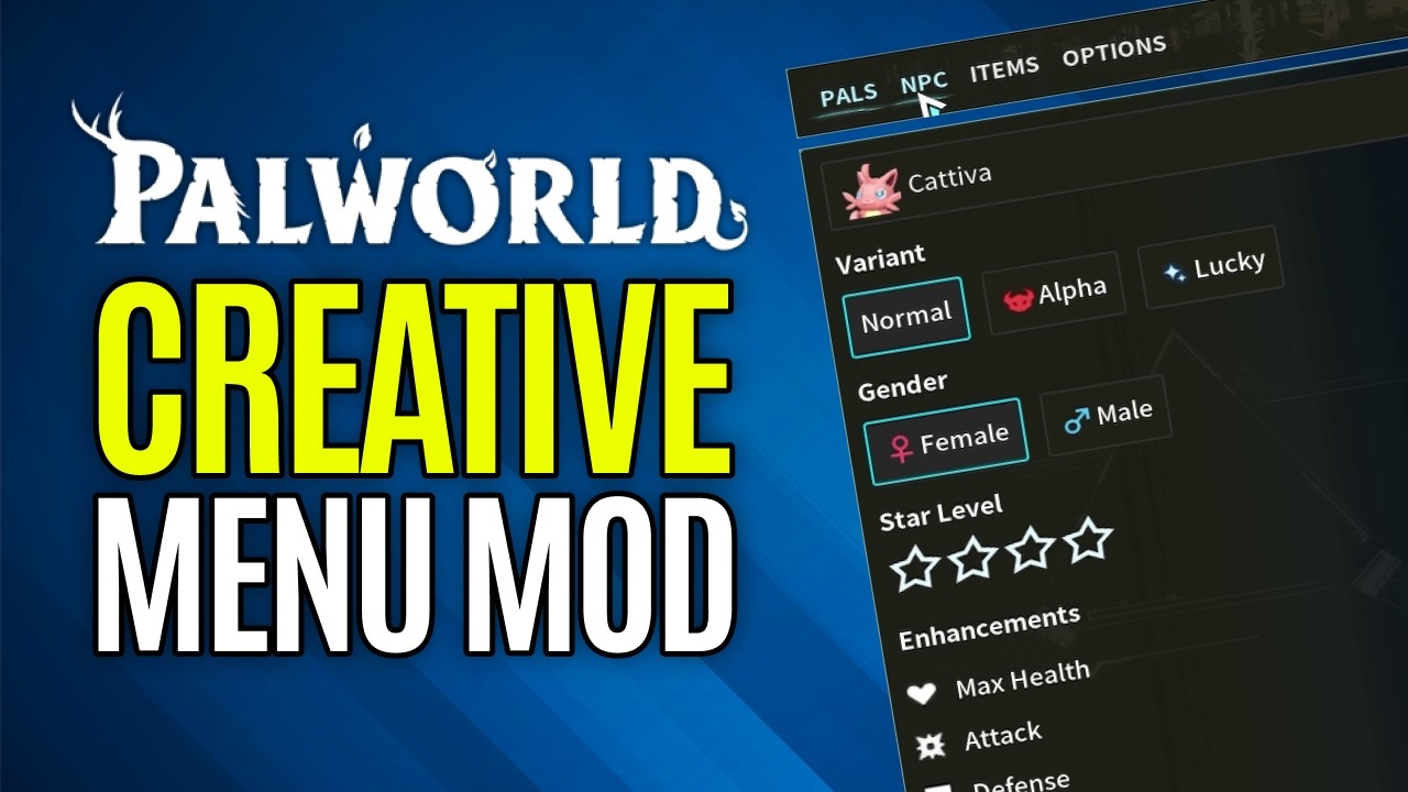 How to Install Palworld Creative Menu | Palworld Creative Mode