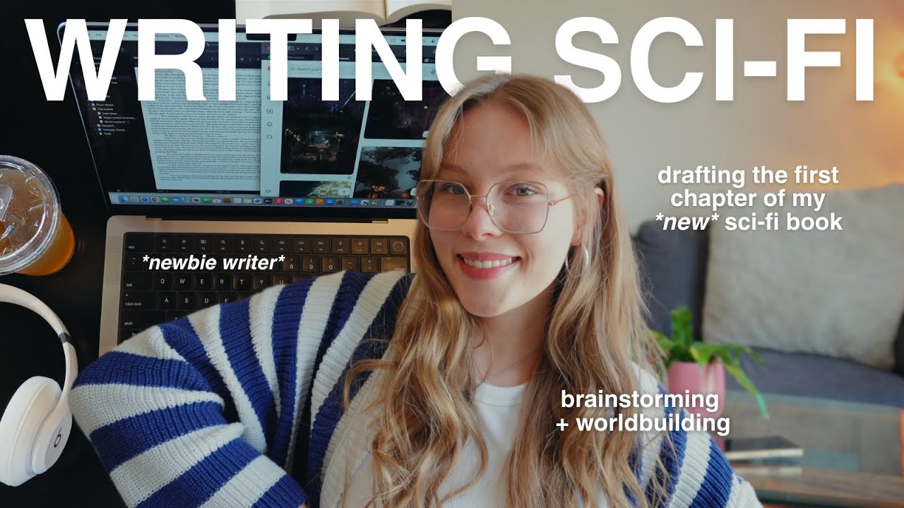 writing the FIRST chapter of my *new* sci-fi novel ✷ 🎧📖 (writing vlog)
