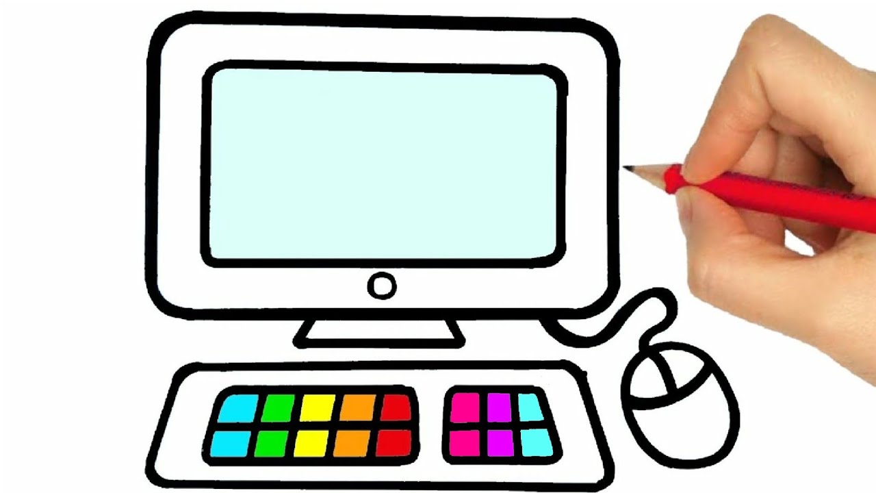 COME DISEGNARE UN COMPUTER PC CARINO