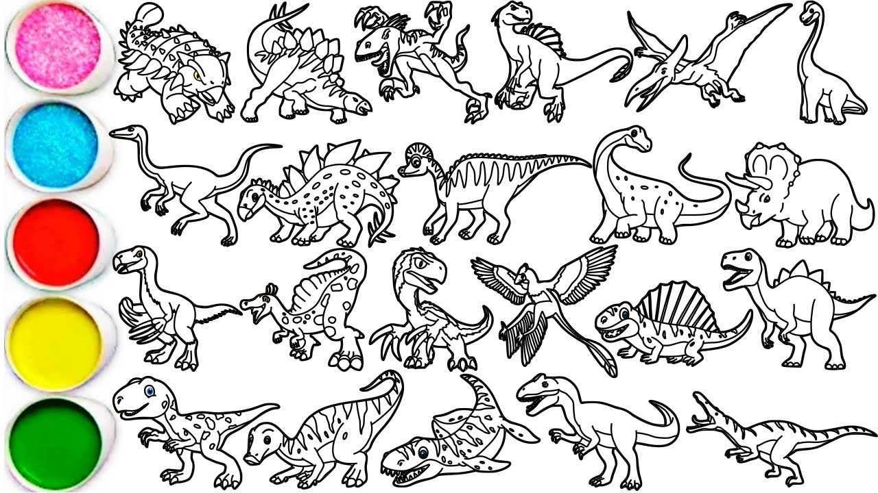 Draw 22 Amazing Dinosaurs in Minutes - Allosaurus, Ankylosaurus, Velociraptor Brachiosaurus & Others