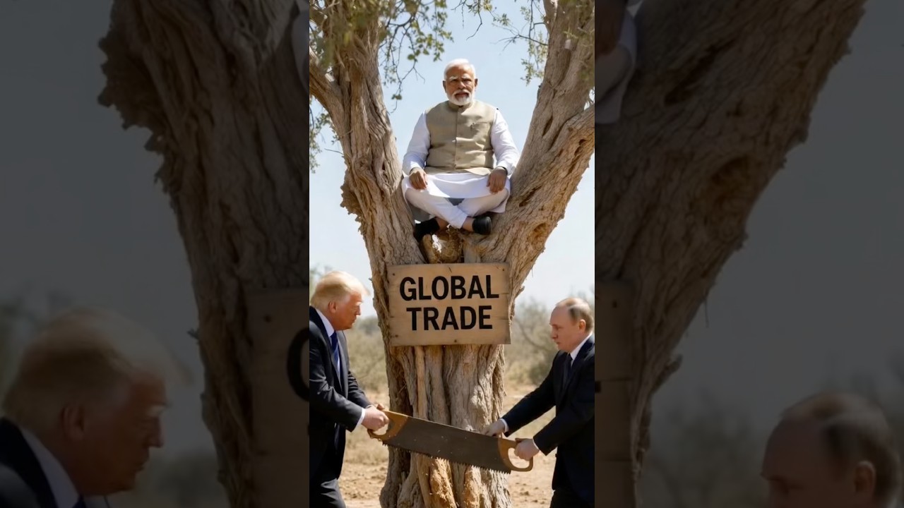 Trump or Putin cutting trees #ai #funny #shortsfeed #viral #shorts