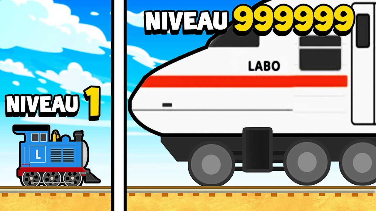 Construire un Train NIVEAU MAX (c’est trop stylé)(et drôle)😅