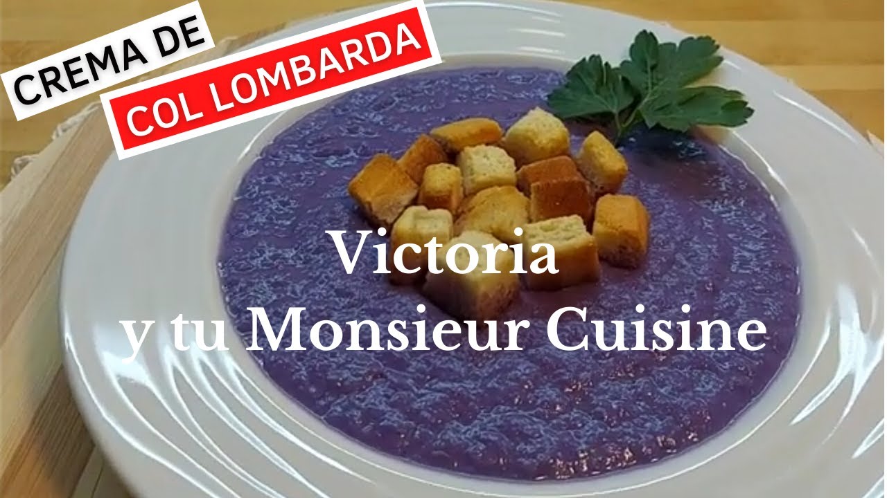 CREMA de COL LOMBARDA en Monsieur Cuisine y Thermomix