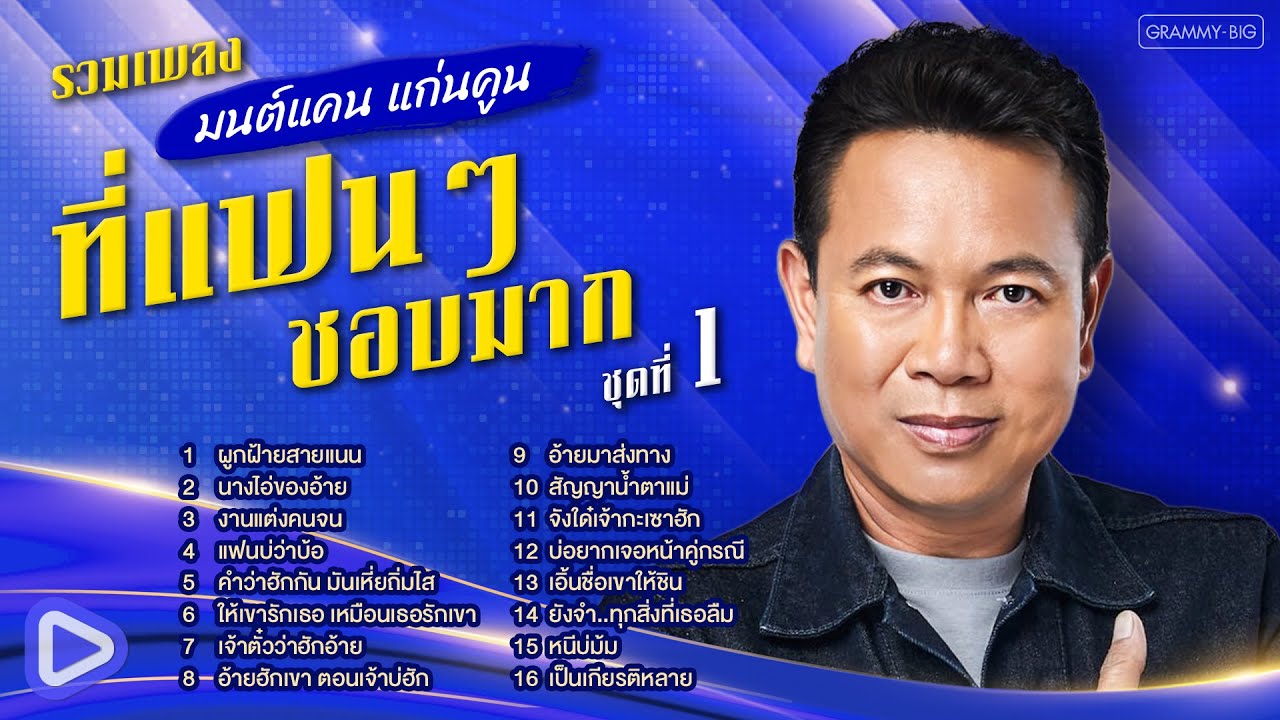 รวมเพลง มนต์แคน แก่นคูน ที่แฟนๆ ชอบมาก ชุดที่ 1 l ผูกฝ้ายสายแนน, นางไอ่ของอ้าย, หนีบ่ม้ม [Longplay]