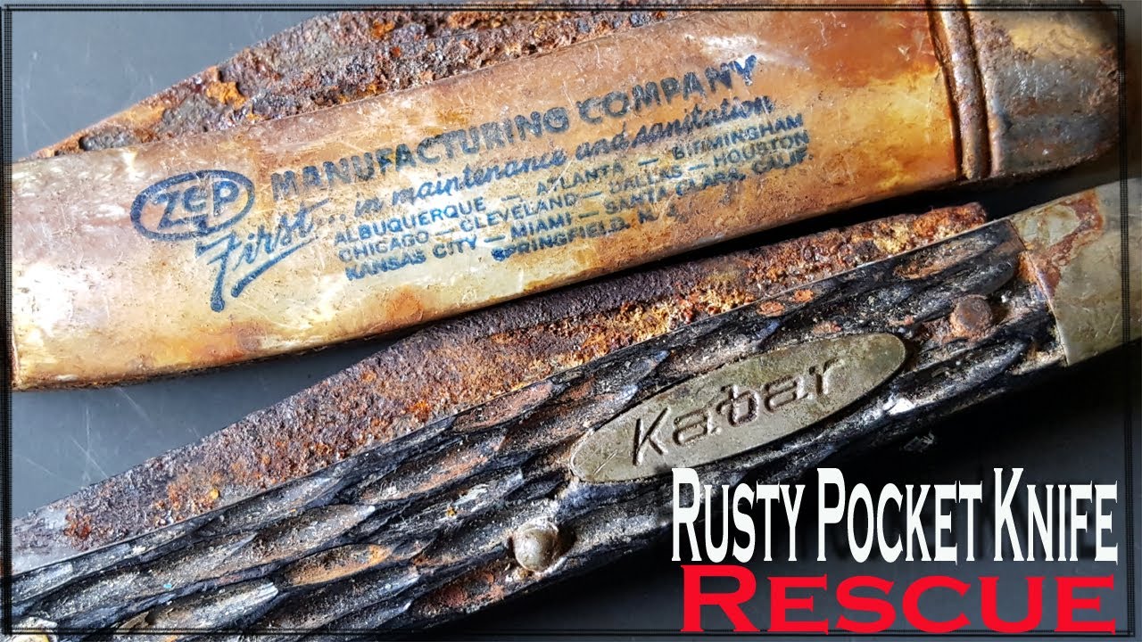 Two Rusty Vintage Pocket Knives Rescue