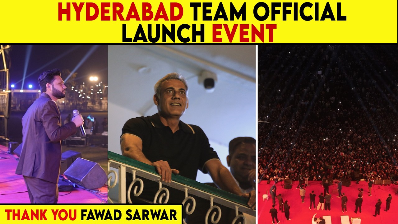 PSL 11: Hyderabad Team Official Launch Event | Thank You Fawad Sarwar #kingsmen #hyderabad #psl2026