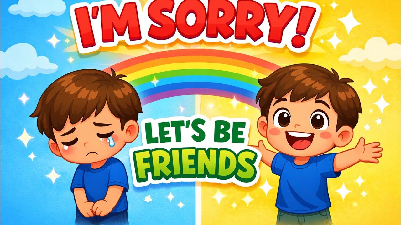 Sorry Song for Kids | Apology & Forgiveness Song for Children | Learn Good Manners @PureJoyKiddiesTv