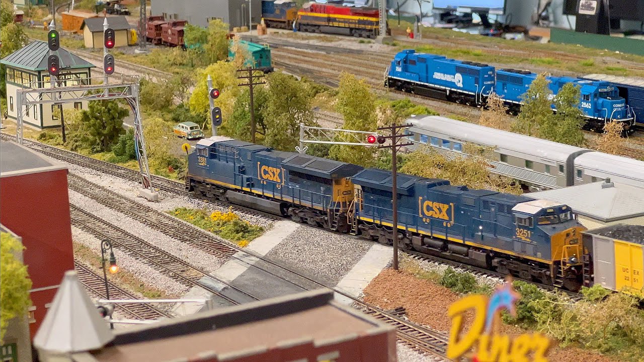 Large Model Railroad layout in HO scale