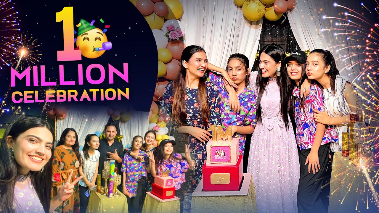 1 Million Celebrations 🎊  | Barish ny sara decor khrab ker dea 😢 | Iqra emotional hogae 😭
