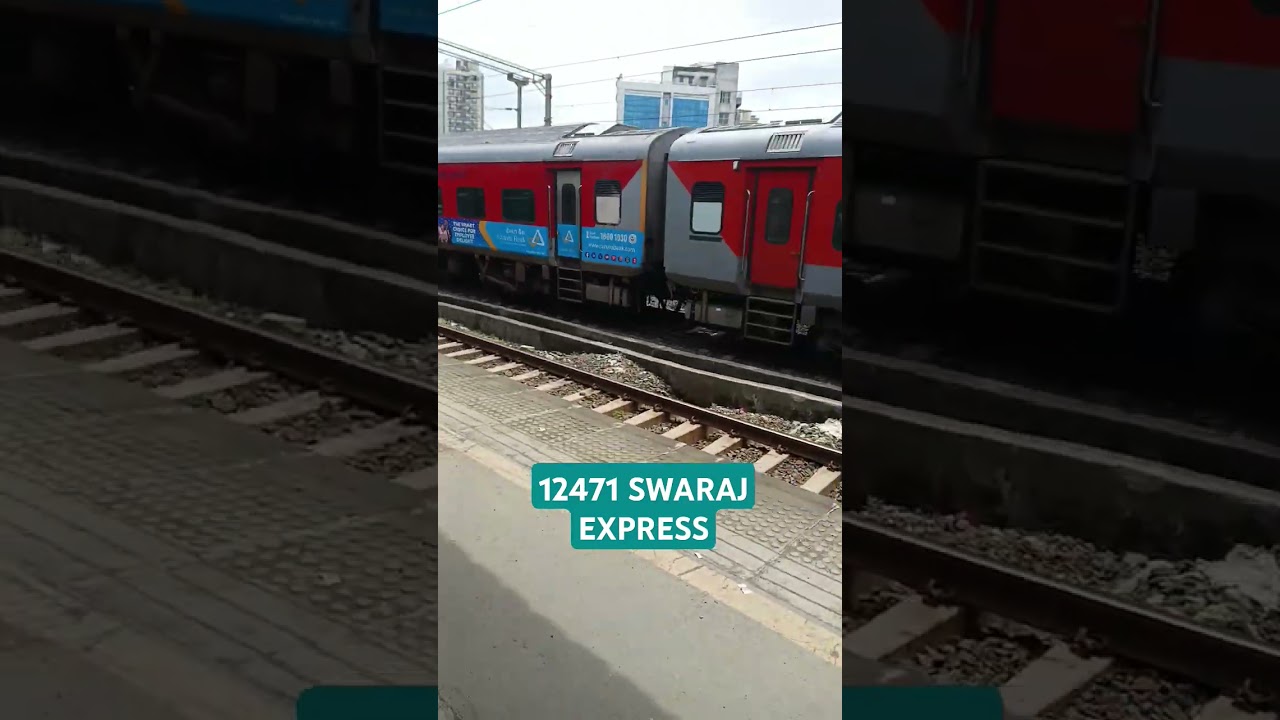 12471 SWARAJ EXPRESS #indianrailways#railway#bandraterminus#shreematavaishnodevi#expresstrain#train