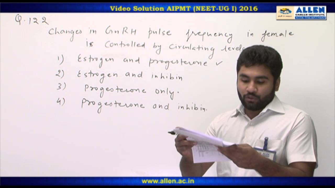 AIPMT 2016 Biology Solution &ndash; Q. 122,124 (Paper Code-P) NEET-UG 2016 Phase I
