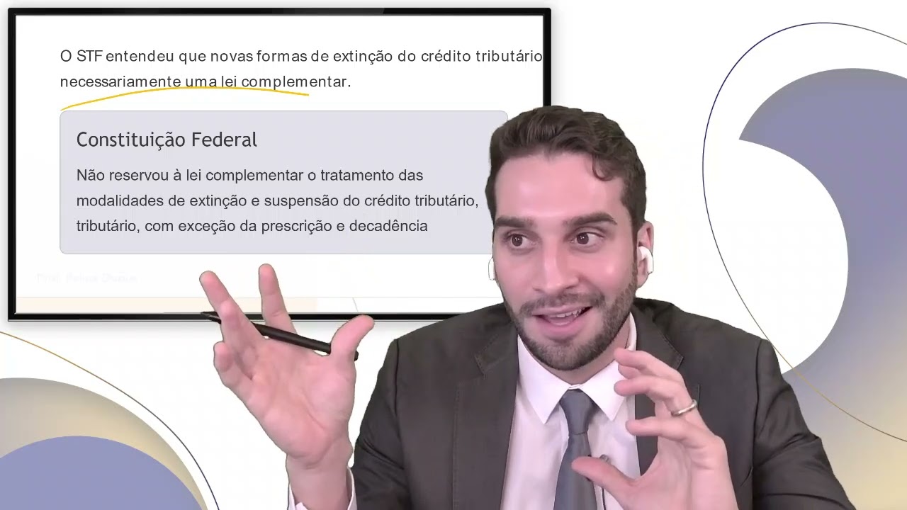 Extinção do Crédito Tributário e ADI 2405 | Prof. Felipe Duque