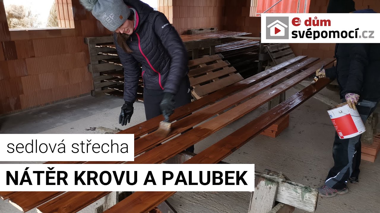 020# Nátěr pohledových částí krovu a palubek pro záklop | e4 dům svépomocí