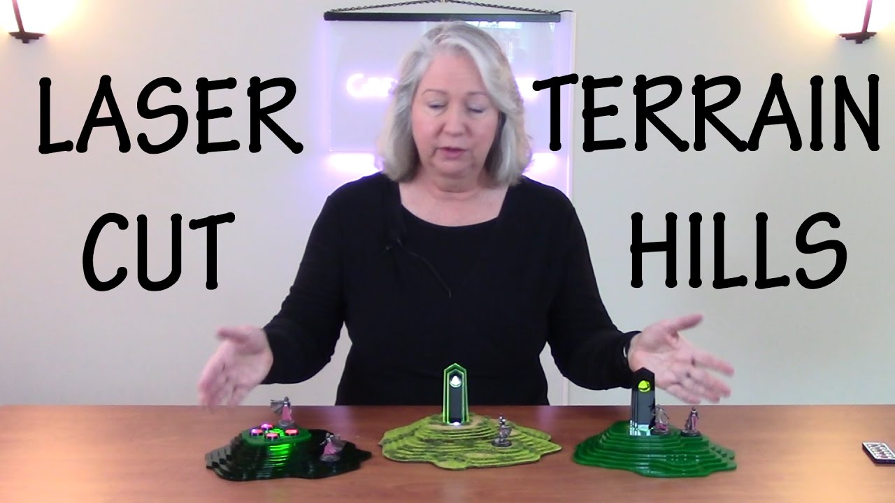 How to Design and Laser Cut Lit Hills for Your Wargaming Tabletop Terrain