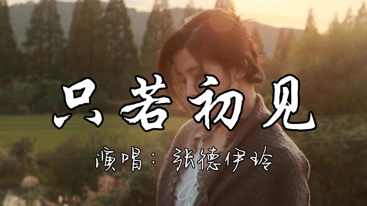 张德伊玲 - 只若初见『轮回千年与你相伴，瞬间也能是永远，用一生兑现那句誓言，只若初见。』『动态歌词MV』