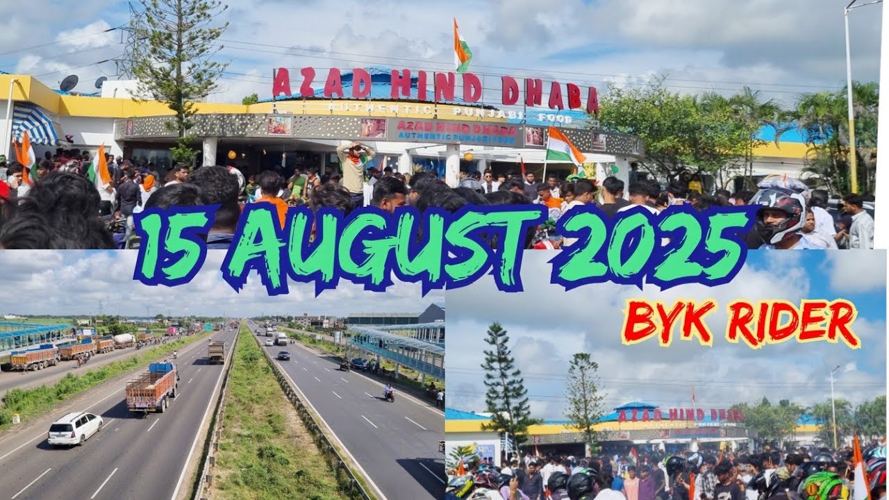 AZAD HIND DHABA 15 AUGUST 2025 BIKE RIDE #vlog121