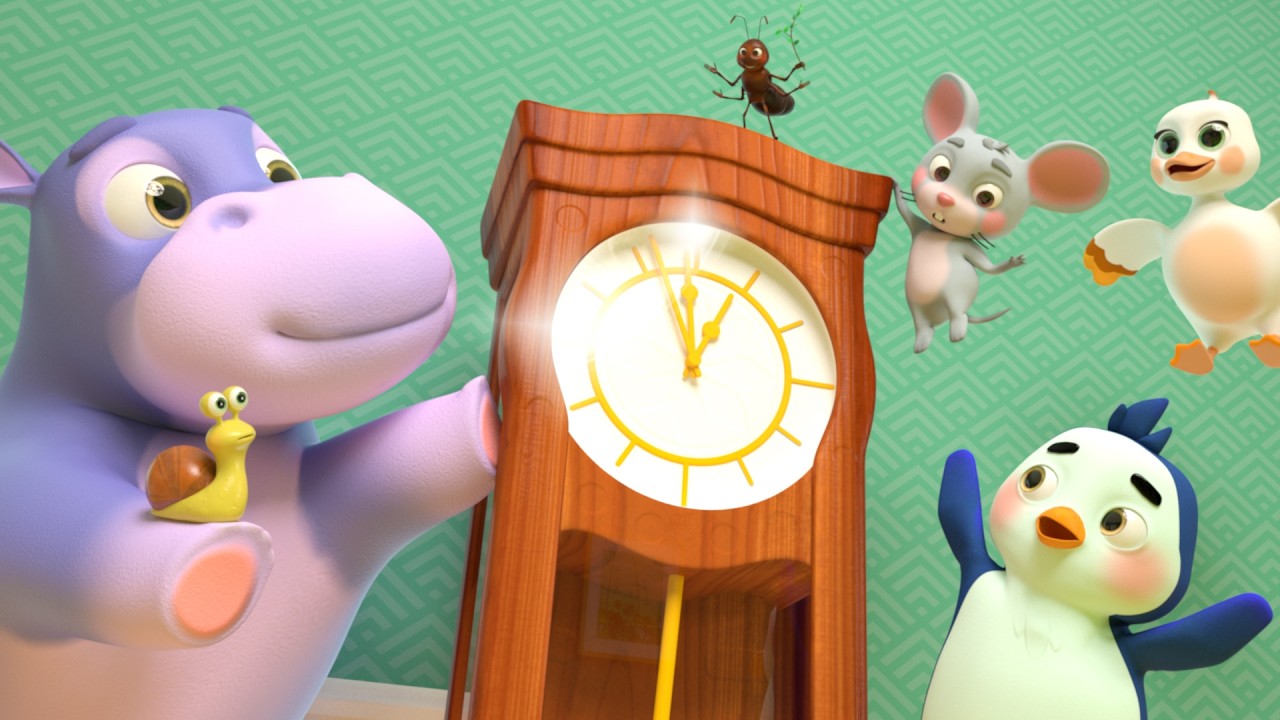 Oh No! The Hippo Broke the Clock?! | Hickory Dickory Dock + MORE Lalafun Nursery Rhymes & Kids Songs