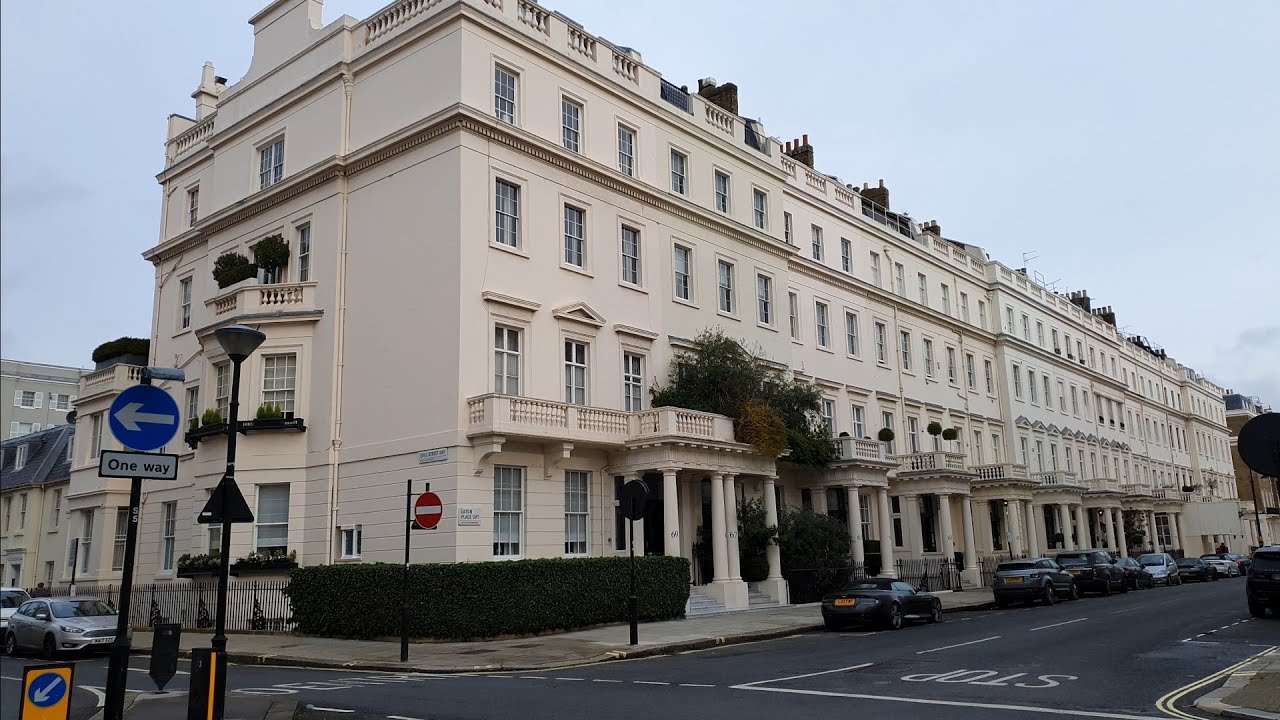 4K- LONDON WALK IN EATON SQUARE SW1| ONE OF THE MOST EXPENSIVE STREET IN LONDON