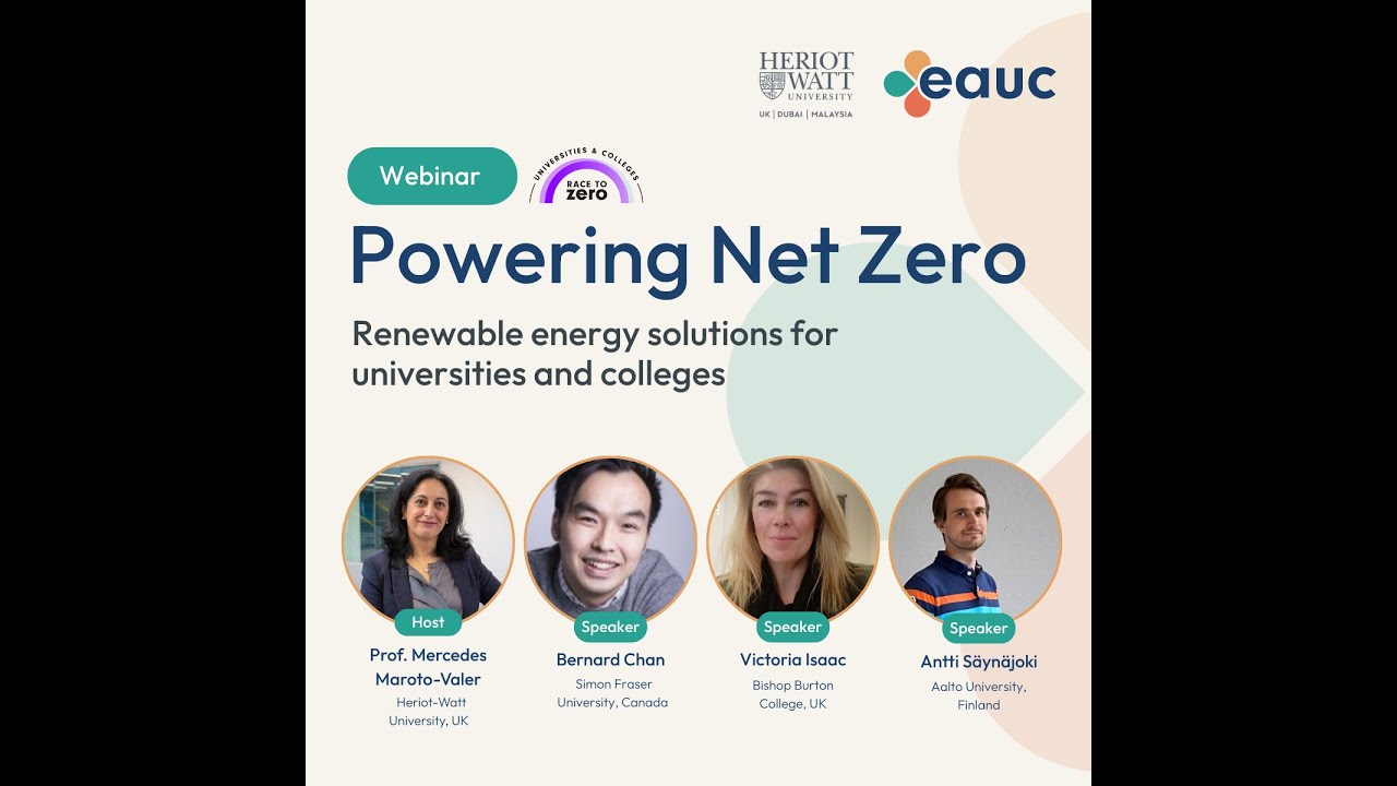 Powering Net Zero Webinar - Renewable Energy Solutions for Universities and Colleges