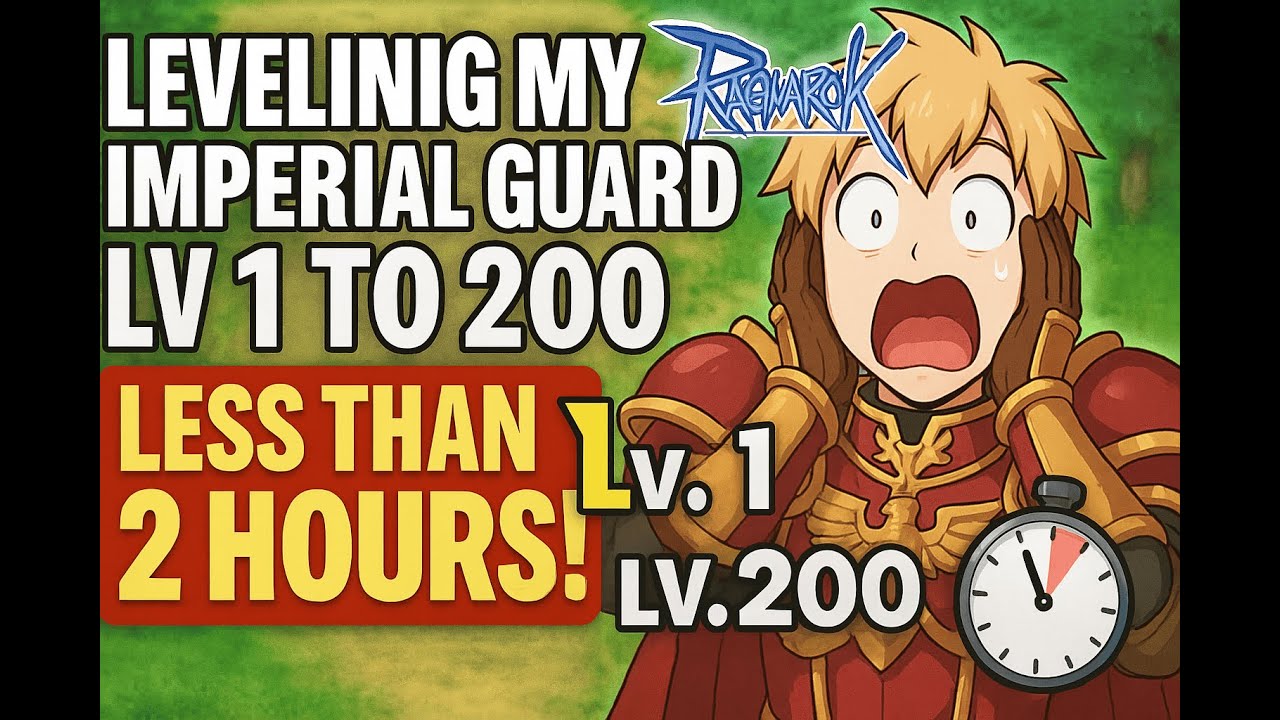 iRO - Chaos : Lv 1 to 200 Imperial Guard in less than 2 hours