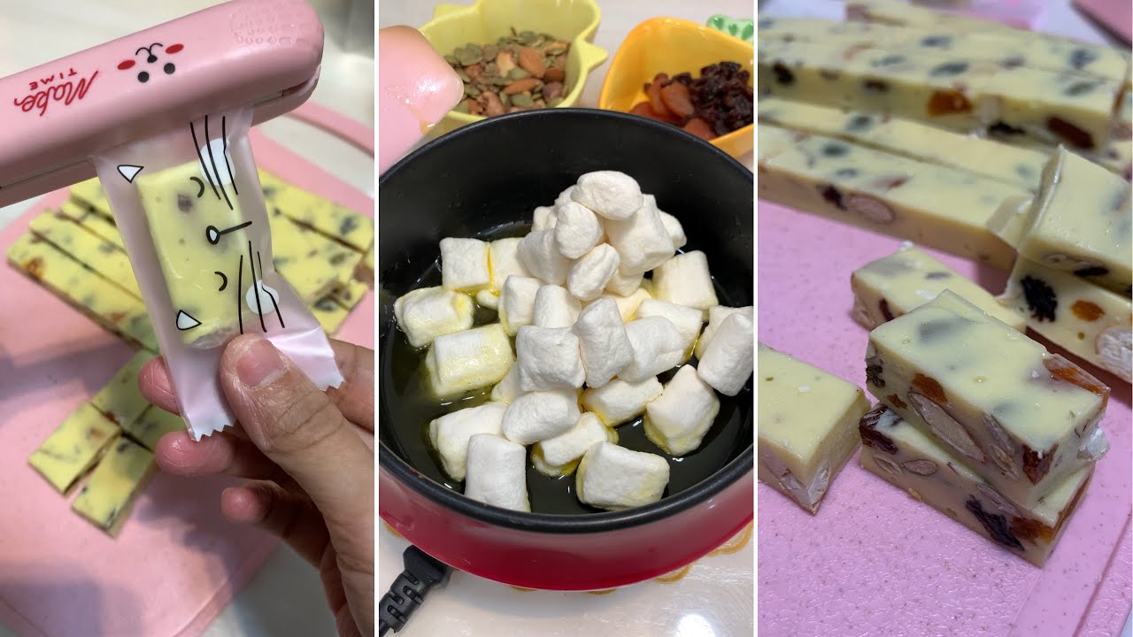 TỔNG HỢP TIKTOK Làm kẹo hạnh phúc đơn giản Nougat