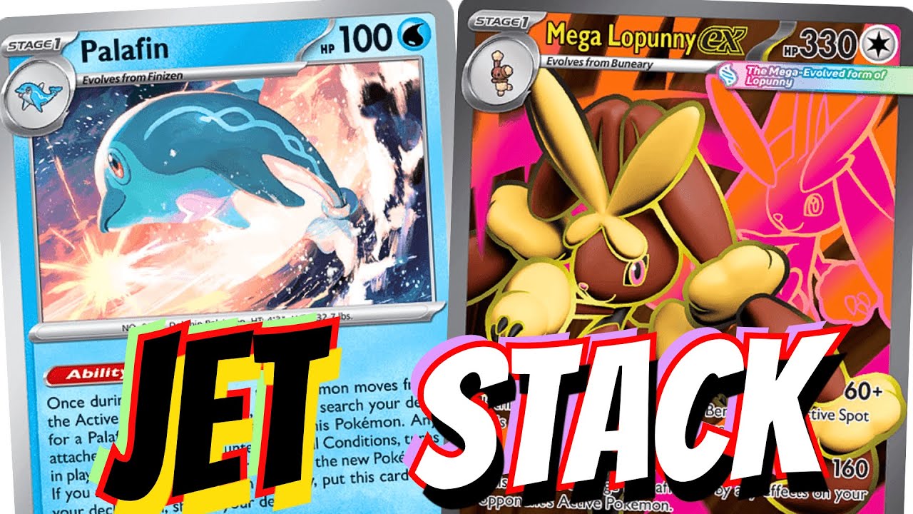 Palafin ex & Friends вырвались в топ! 🐬♻️ С Mega Lopunny ex, Hero's Cape и Liepard. PTCGL