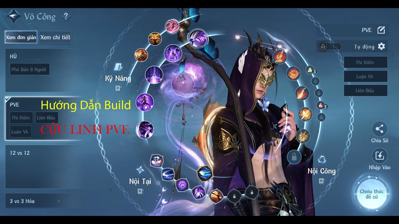 HƯỚNG DẪN TOÀN TẬP BUILD CỬU LINH ĐI PVE