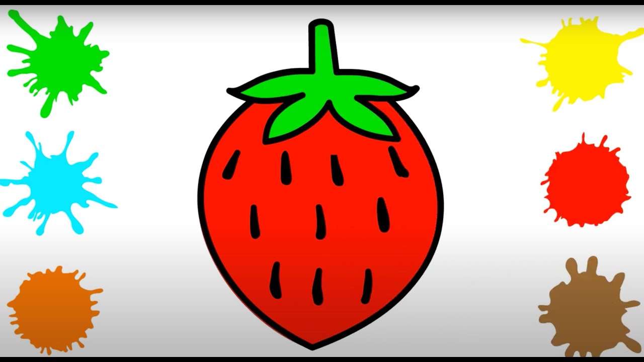Disegni da colorare di frutta e verdura per bambini, disegni e colori | Disegnare passo dopo passo
