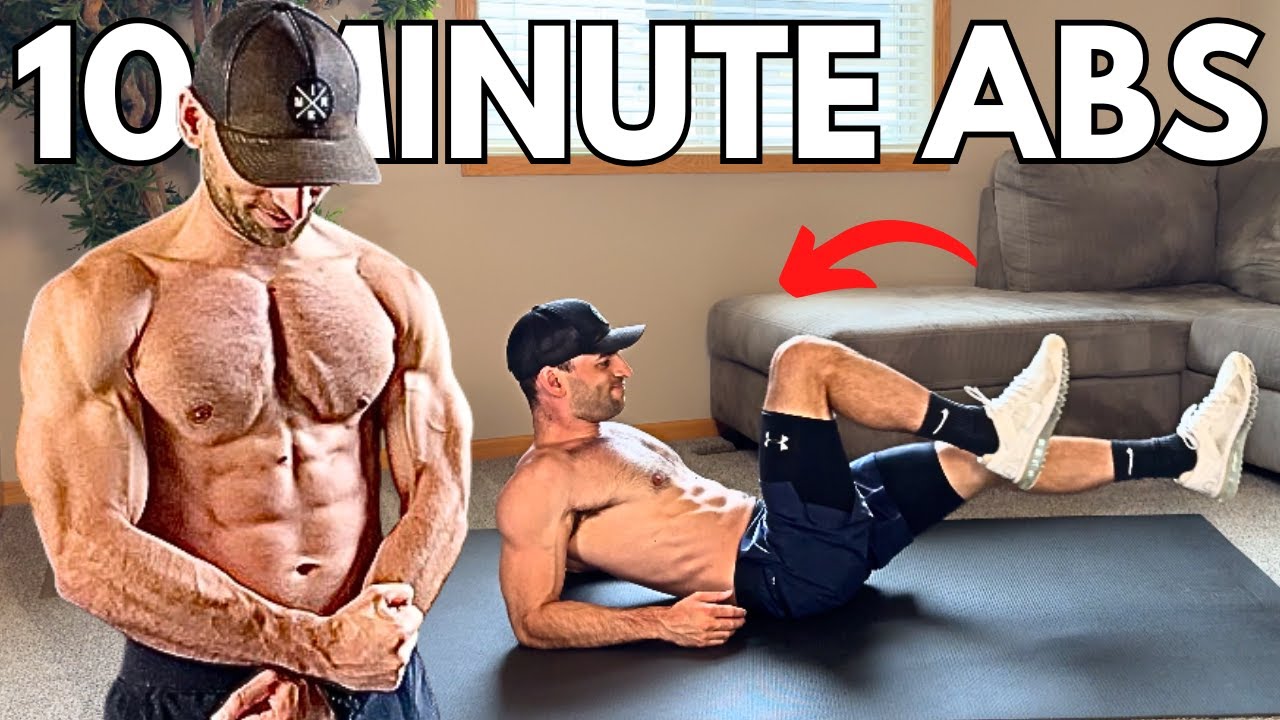 10 Min Hard Ab Workout | Get Stronger Abs at Home (No Equipment)
