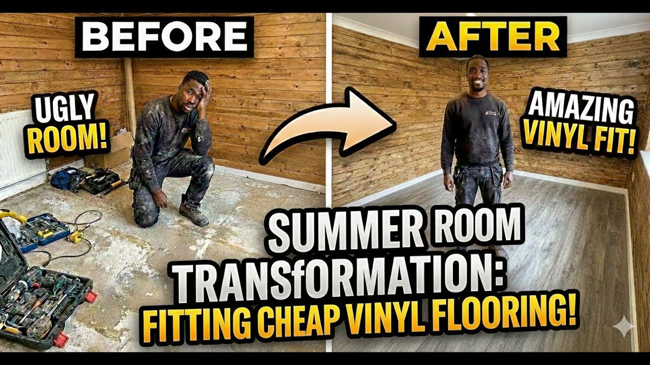 DIY sheet vinyl flooring | Step by step