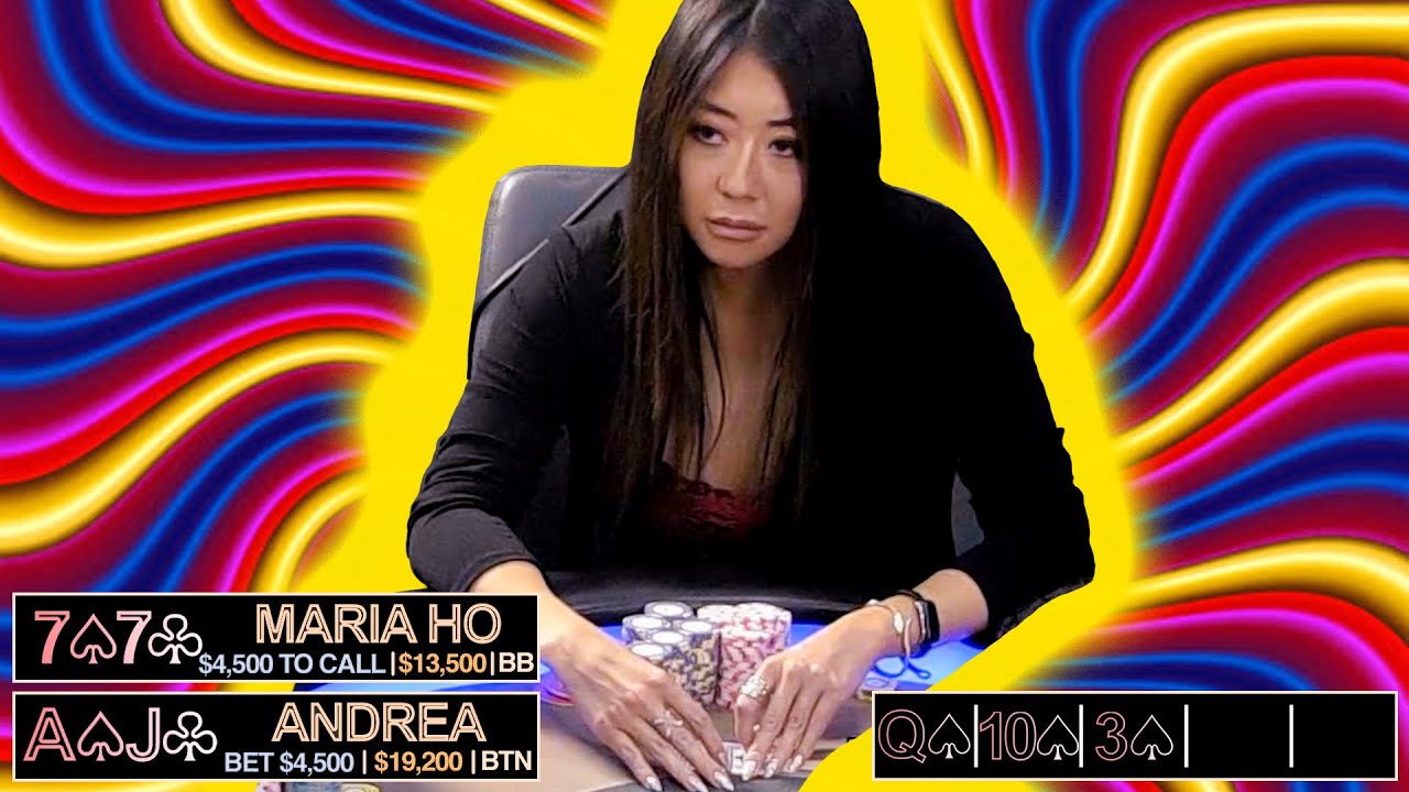 Maria Ho in Tough Spots in High Stakes Poker Game ♠ Live at the Bike!