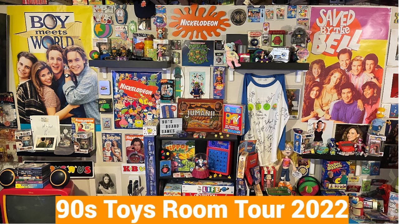 My 90s Toys and Collectibles Room Tour 2022 - Nickelodeon, Disney, Autographs, Toys, and More!