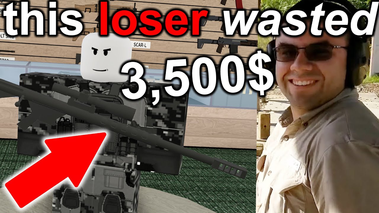 i'm spending 3,500$ on a roblox gun xd