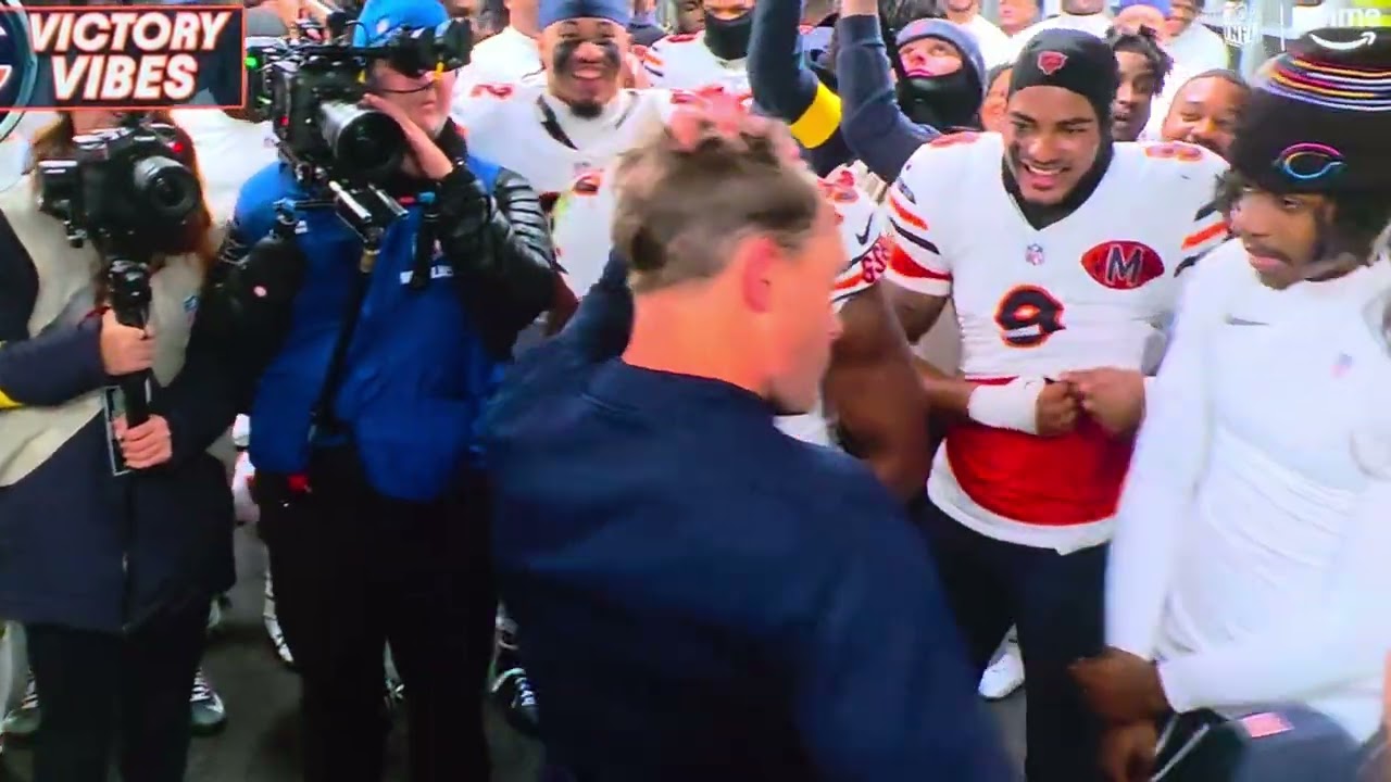 Ben Johnson Good Better Best! Chicago Bears Winning Locker Room! November 28th, 2025!