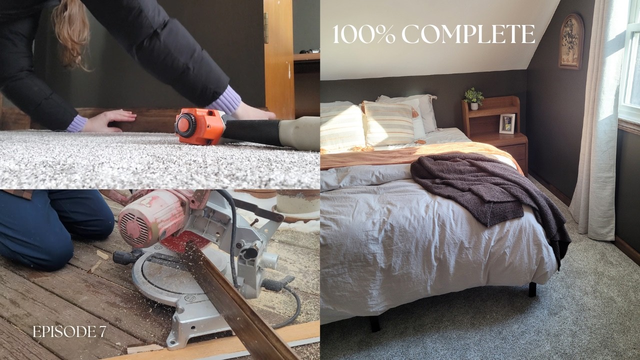 RENOVATING THE MASTER BEDROOM EPISODE 7 Installing trim and finishing touches