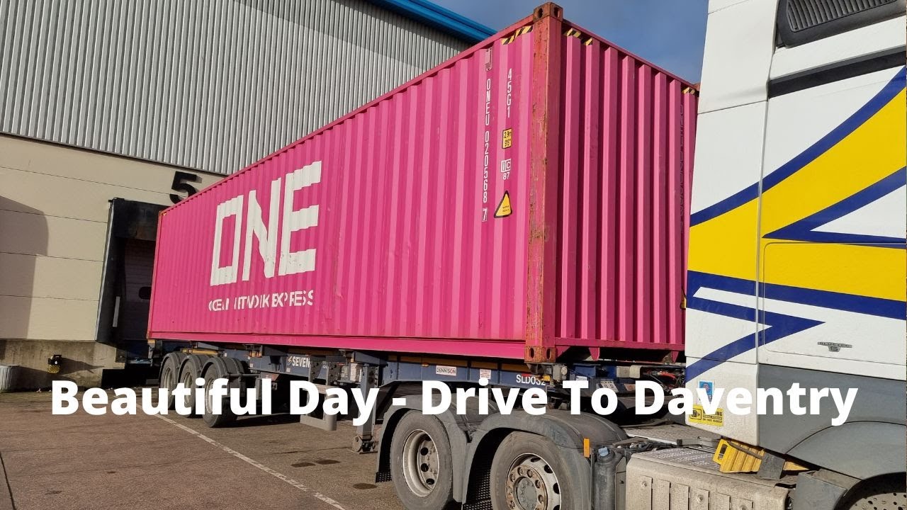 Beautiful Day - Drive To Daventry - HGV Trucking UK Mercedes Benz Cab View