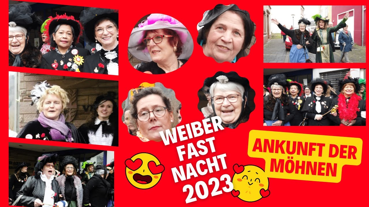 Karneval in Kyllburg - Weiberfastnacht 2023, Ankunft der Möhnen