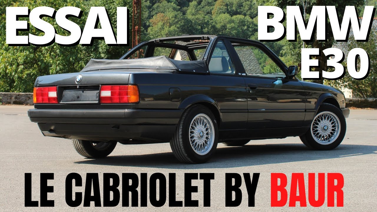 Essai BMW E30 TC2 BAUR, un cabriolet atypique !