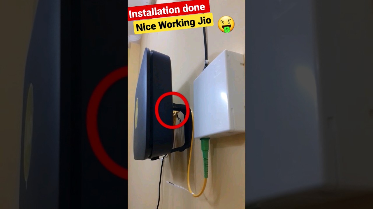 #jio #fiber #full #machine #router  install #wiring & #quality #testing #shorts
