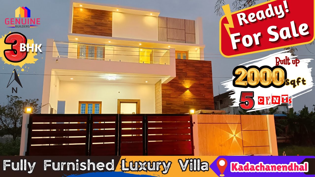 3BHK Luxury House for sale @ Kadachanendhal Madurai I Genuine Builders I 9840959199 / 63812 14996