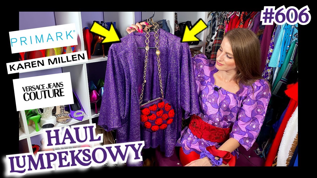 KOLOROWE STYLIZACJE Z SECOND HANDU 👜👠 ZESTAWY JESIENNE 🤩🧣👒 HAUL LUMPEKSOWY #MIERZYMY #DIY #606