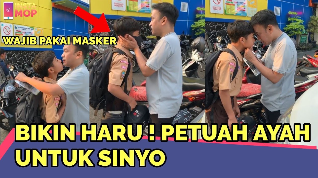 BIKIN HARU ! PETUAH AYAH UNTUK SINYO , WAJIB PAKAI MASKER KE SEKOLAH | InstaMOP