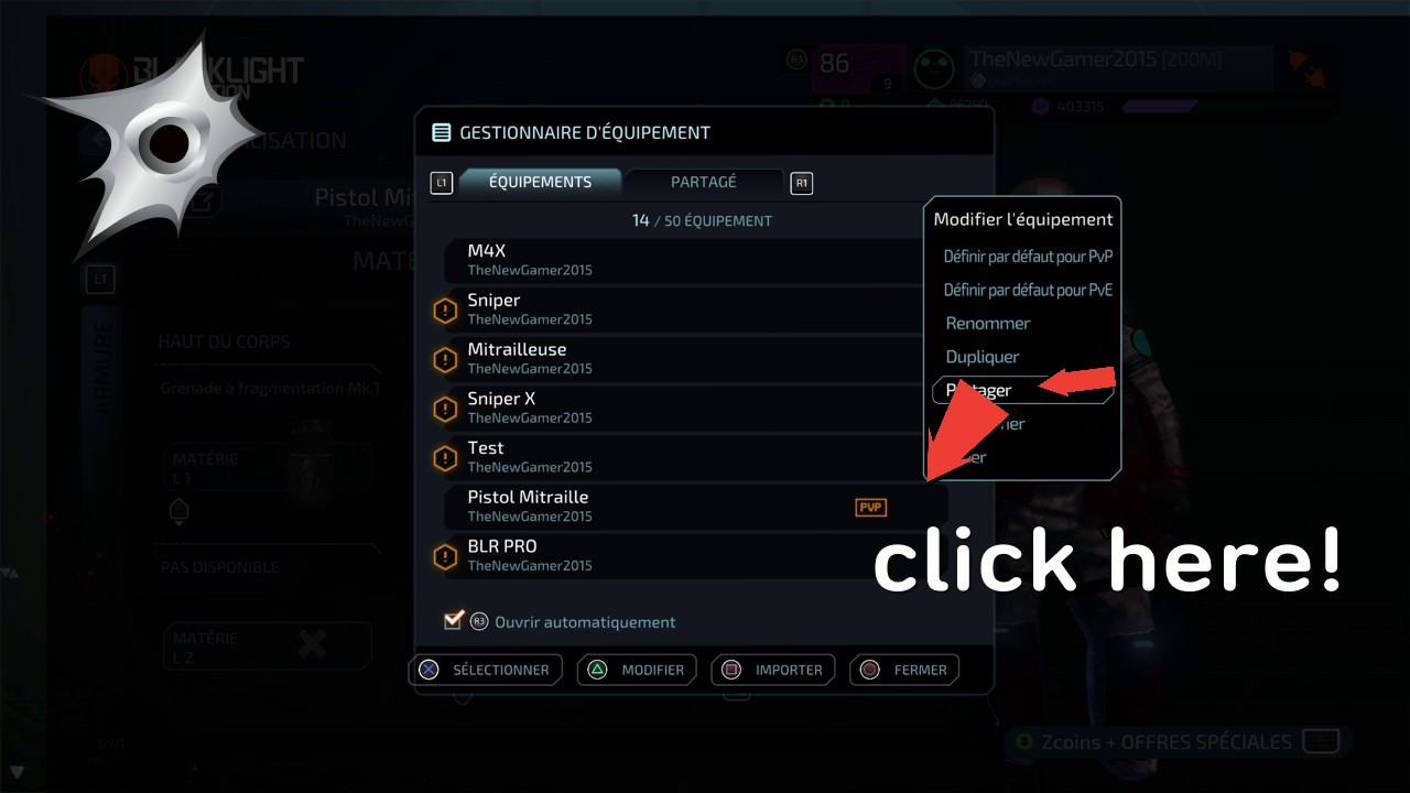 How to use loadout code in Blacklight Retribution