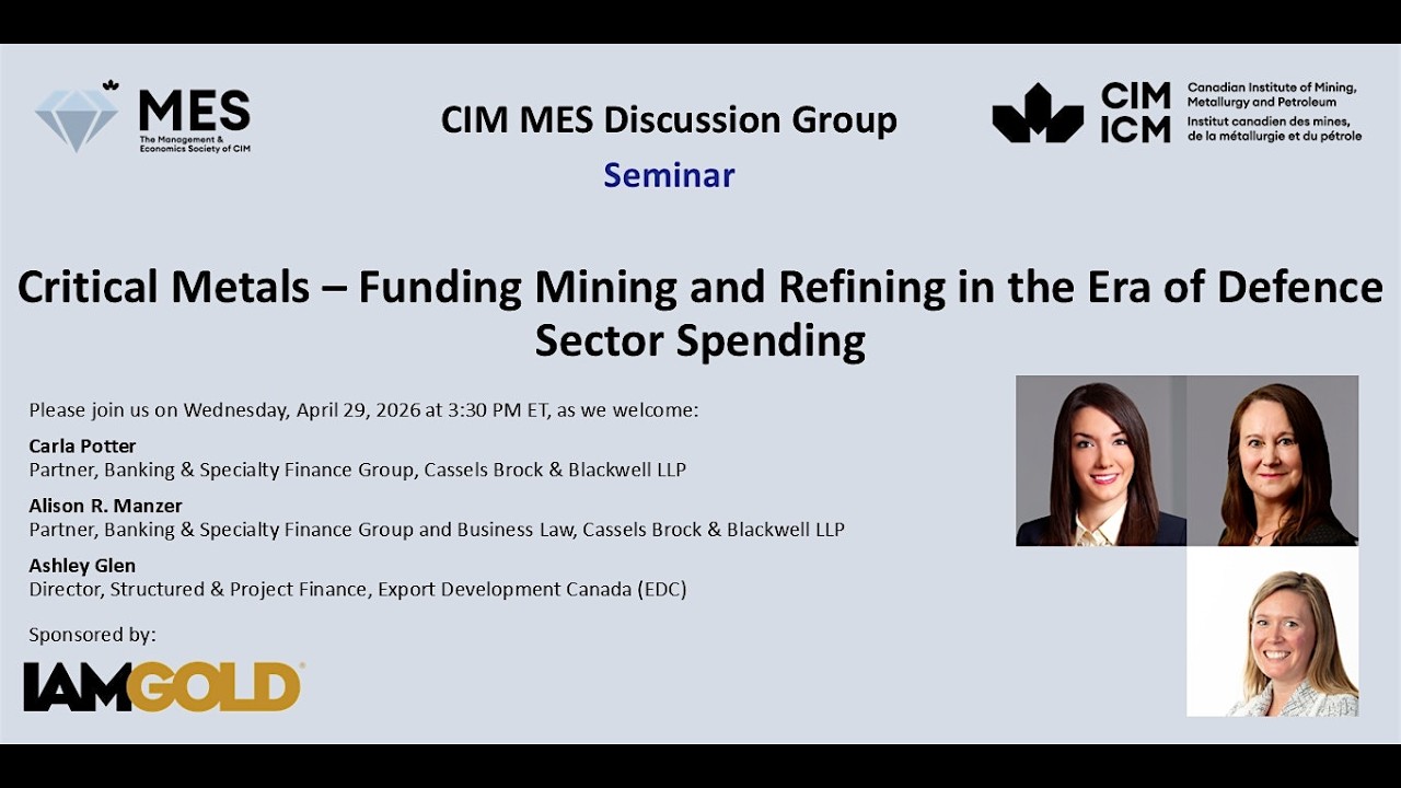 CIM MES Discussion Group - Carla Potter, Alison R. Manzer and Ashley Glen, April 29, 2026