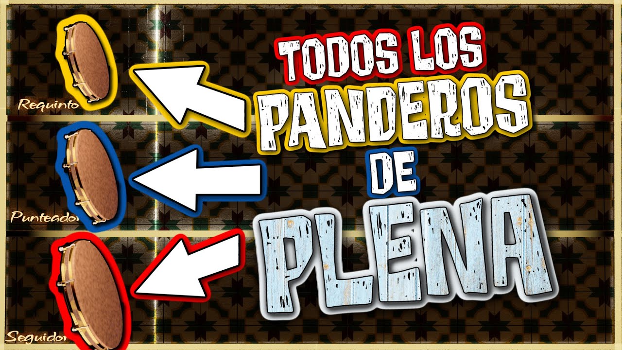 Aprende los 3 PANDEROS de PLENA 🎨 | Seguidor, Punteador y Requinto con colores