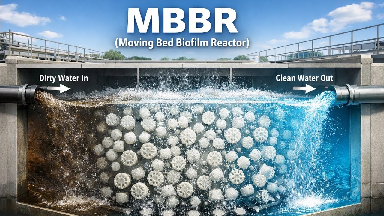 MBBR Technology Explained | Moving Bed Biofilm Reactor in Sewage Treatment Plant
