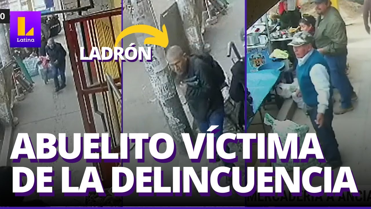 Delincuente se llevó las cosas de un vendedor anciano en Villa María del Triunfo
