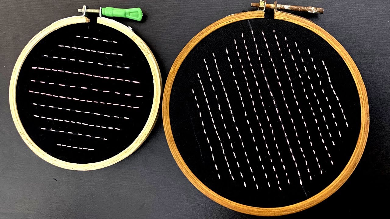 Running stitch Tutorial || Hand Embroidery for beginners || Hand Embroidery basics tutorial