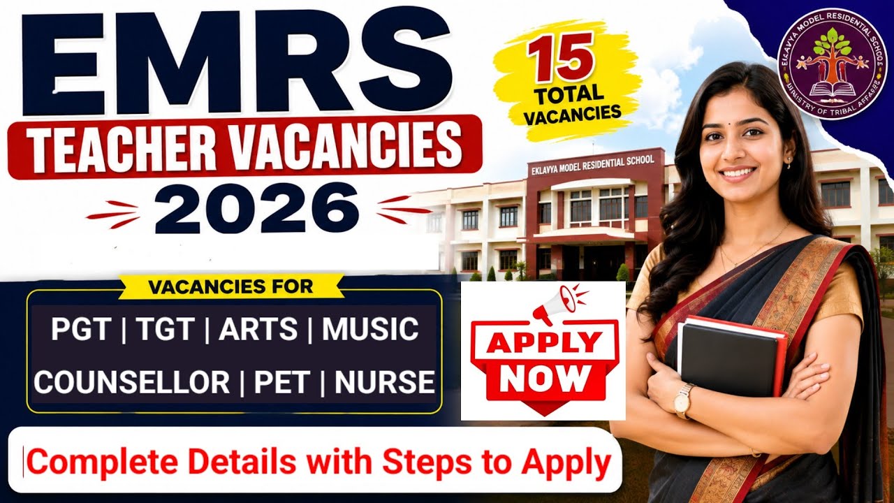 EMRS Teacher Vacancies 2026 | PGT TGT Recruitment #emrsrecruitmentnotification #pgtjob #tgtjob #emrs